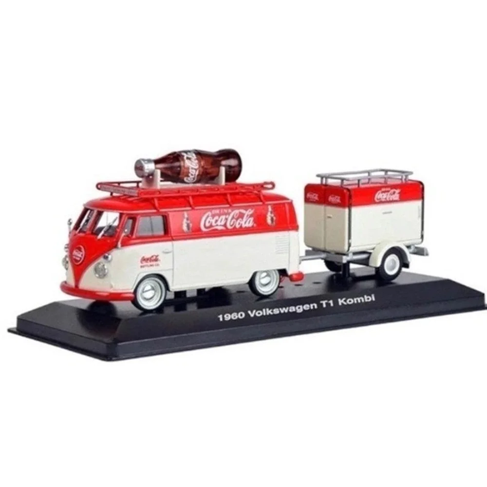 Motorcity‎ Classics 1960 Volkswagen T1 Kombi Van Trailer Coca-Cola 1/43 Red NEW